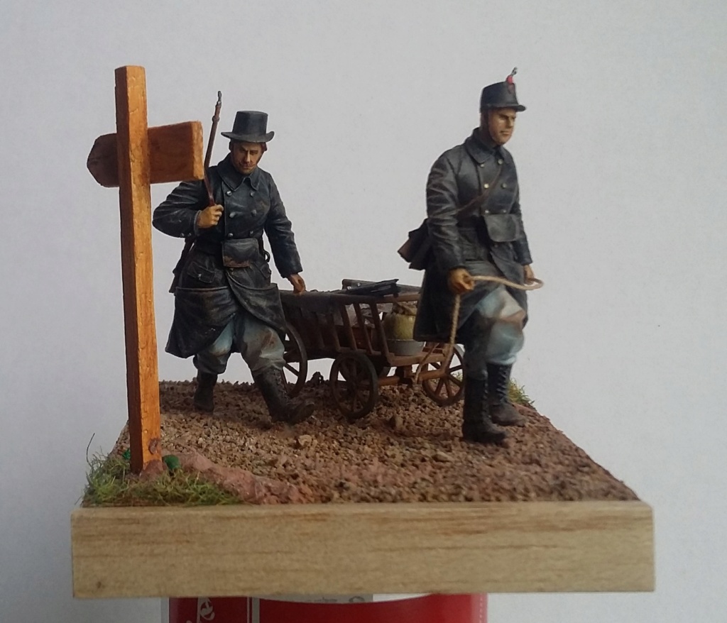 1/35 - Fantassins belges - Retraite de Namur 1914 - D-Day miniatures Dio_2715