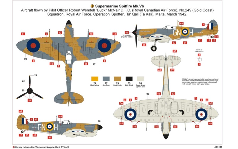 Supermarine Spitfire Mk VB Trop Malte - Airfix - 1/48 - Page 3 A0512510