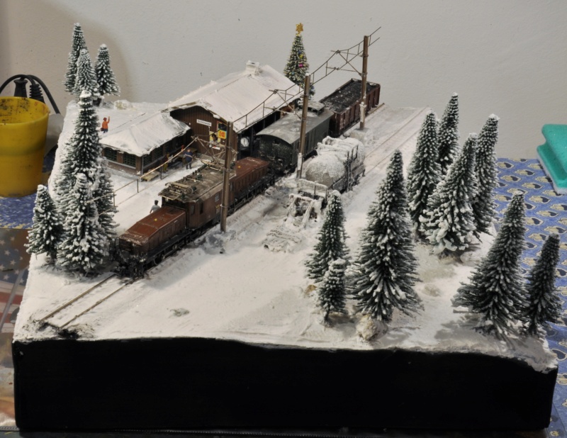 Diorama hivernale - locomotive Crocodile - 1/87 (HO) Dsc_1203