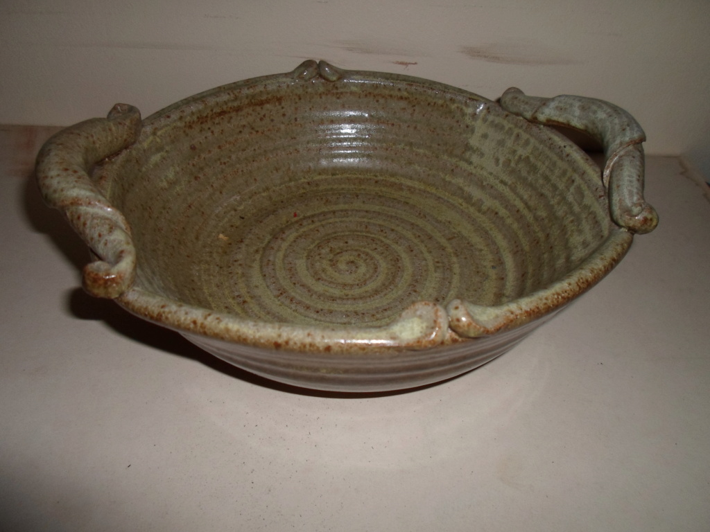 Twin Handled Studio Pottery Bowl - Mike Braisher  00118