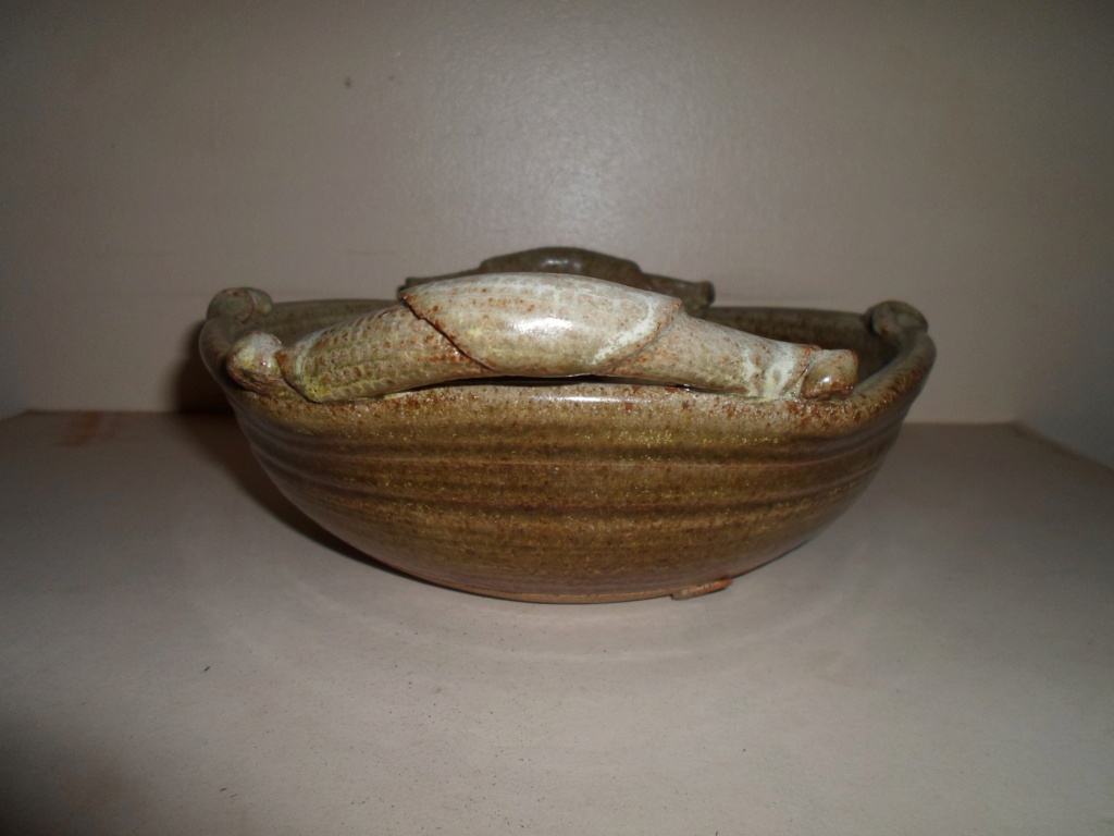Twin Handled Studio Pottery Bowl - Mike Braisher  00318