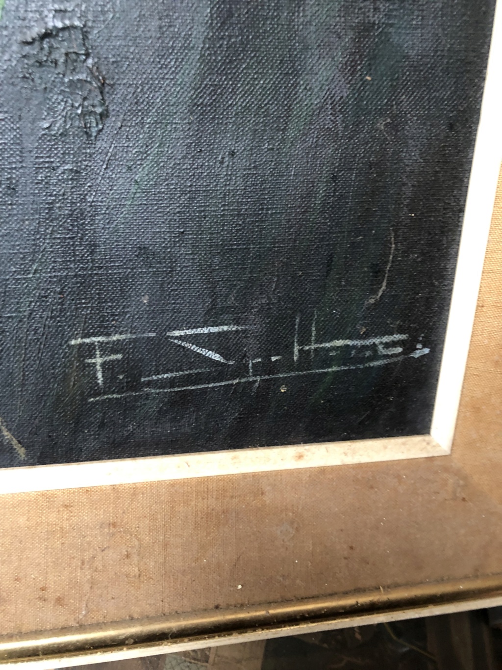 Help Identify Signature On Italian High Relief On Canvas 01012