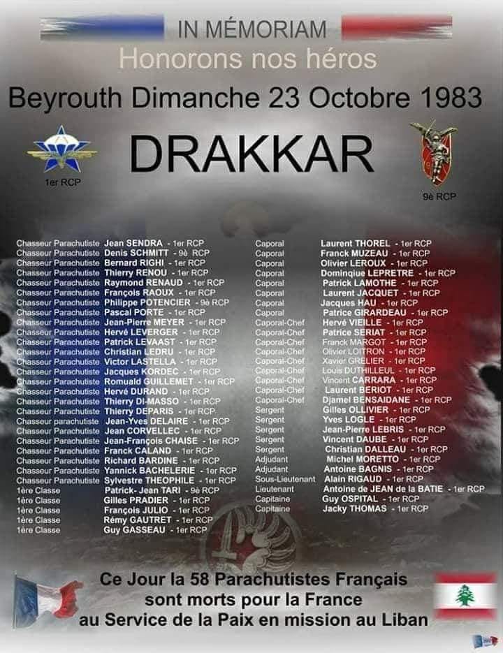 le 23 ocotbre 1983 DRAKKAR  12229710