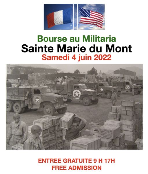 Bourse au militaria samedi 4 juin 2022 ste marie du mont 50