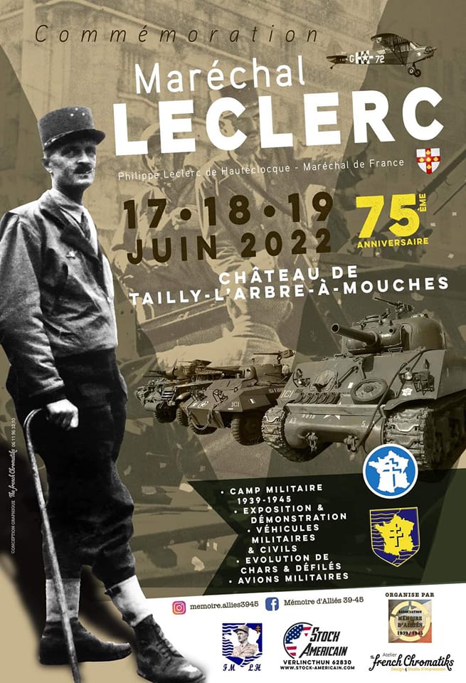 Chateau de Tailly commémoration maréchal Leclerc 17/18/19 juin 2022  27283010