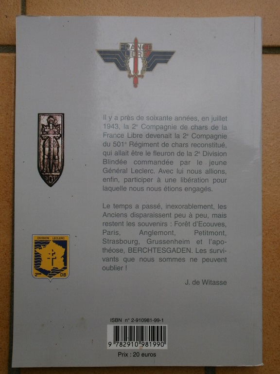 char Romilly 2 compagnie du 501 RCC WW2 Livre694