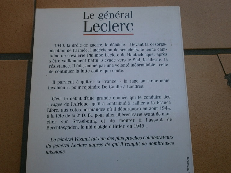 le general Leclerc par le general  Vezinet  Livre_64