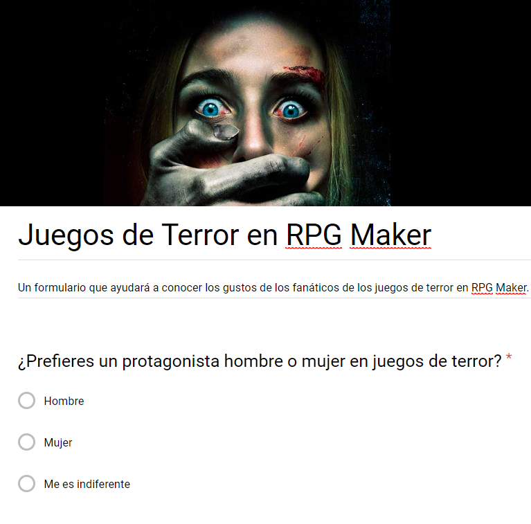 Preguntas para fanáticos de juegos de terror en RPG Maker Notici10