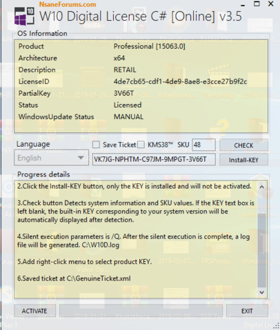 اسرع تفعيل لويندوز 10 بضغطة Windows 10 Digital License C 3 5