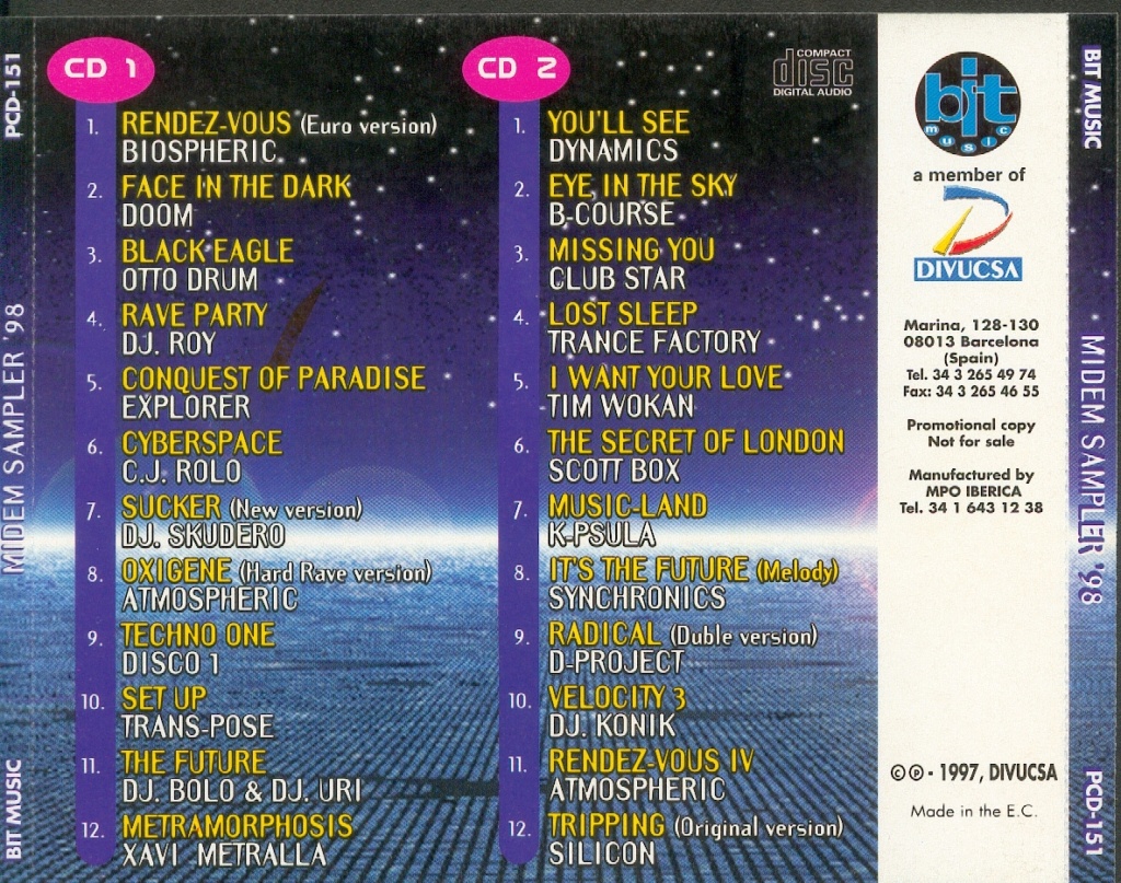 MIDEM SAMPLER 98 (1997) BIT MUSIC Caratu11