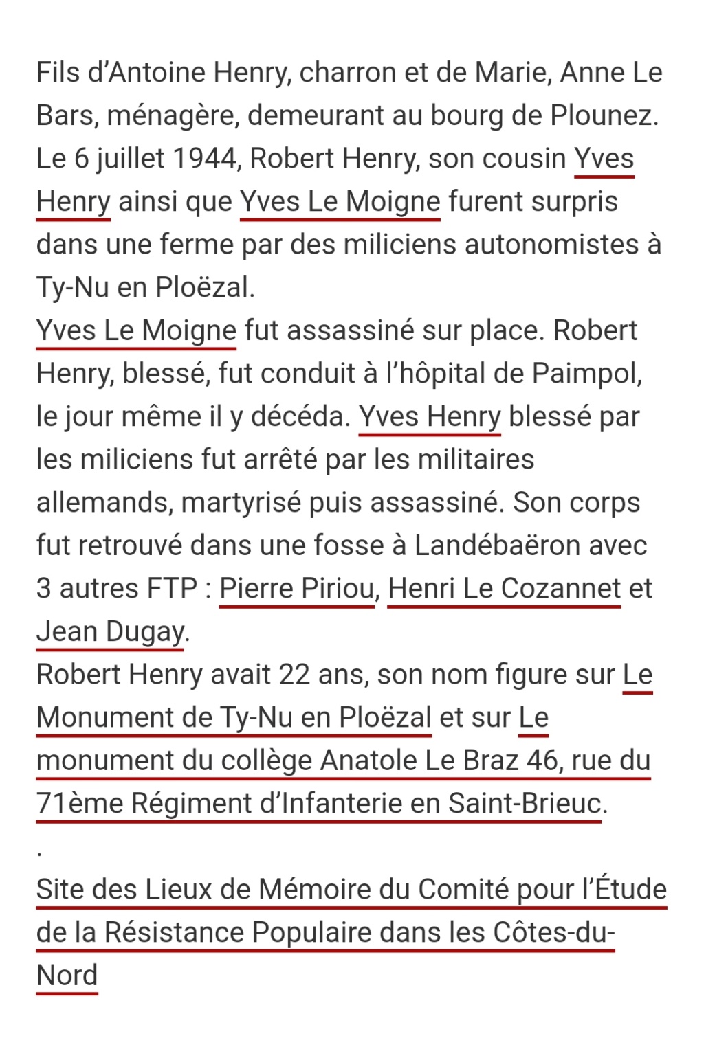 Maquisard Robert Henry assassiné à ploezal le 6/07/44 Img_2175