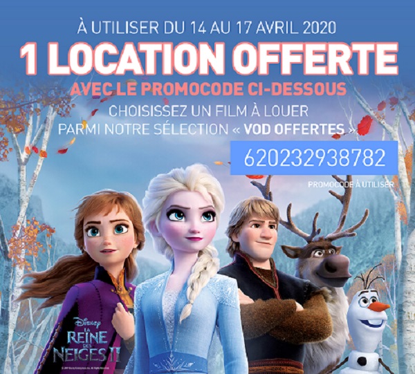 Nouveau Code pour 1 location VOD offerte : à utiliser avant le 17/04 ! 72c87212