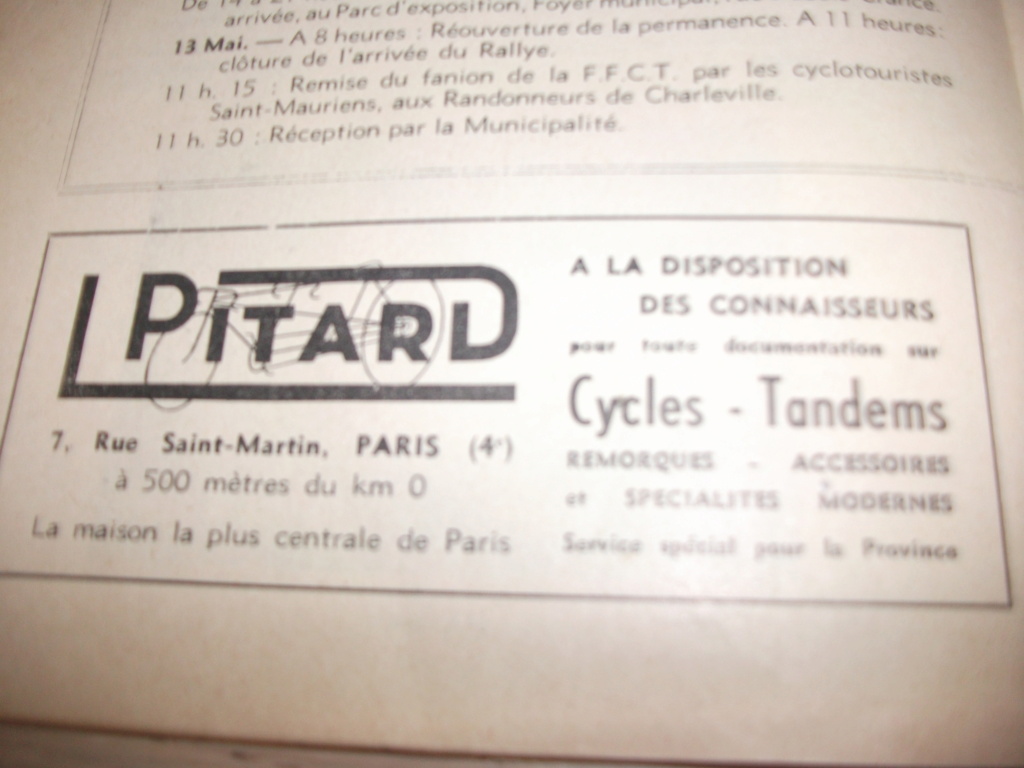 Concentration cyclotouriste France Belgique Luxembourg 1951 CHARLEVILLE Dscf6111