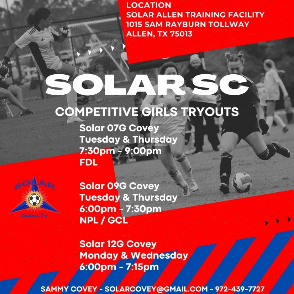 Solar 12G Covey Tryout12