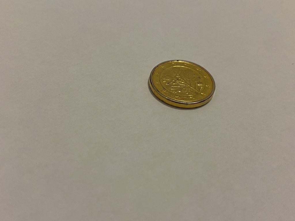 Moneda de 1 céntimo dorada curiosa 499dc910