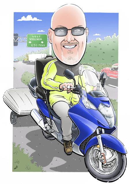 Scooter & Rider Caricatures Brian_10