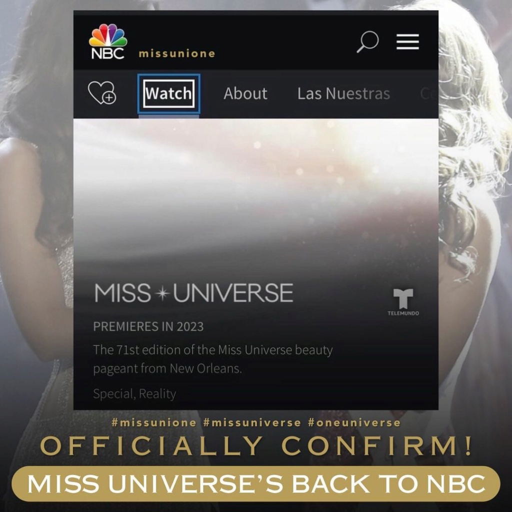 NBC is back at Miss Universe!!! 31284111