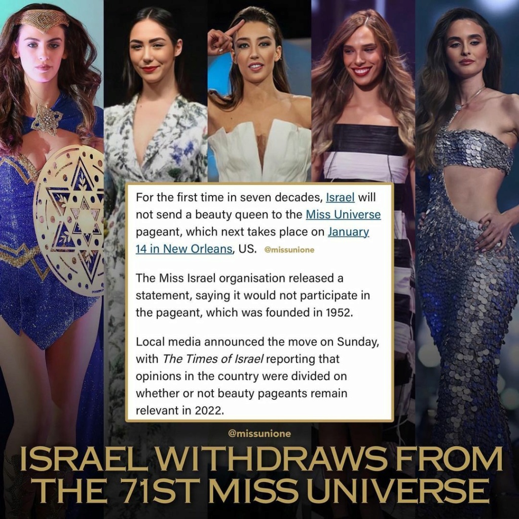 Israel will not Participate at Miss Universe 2022 31545410