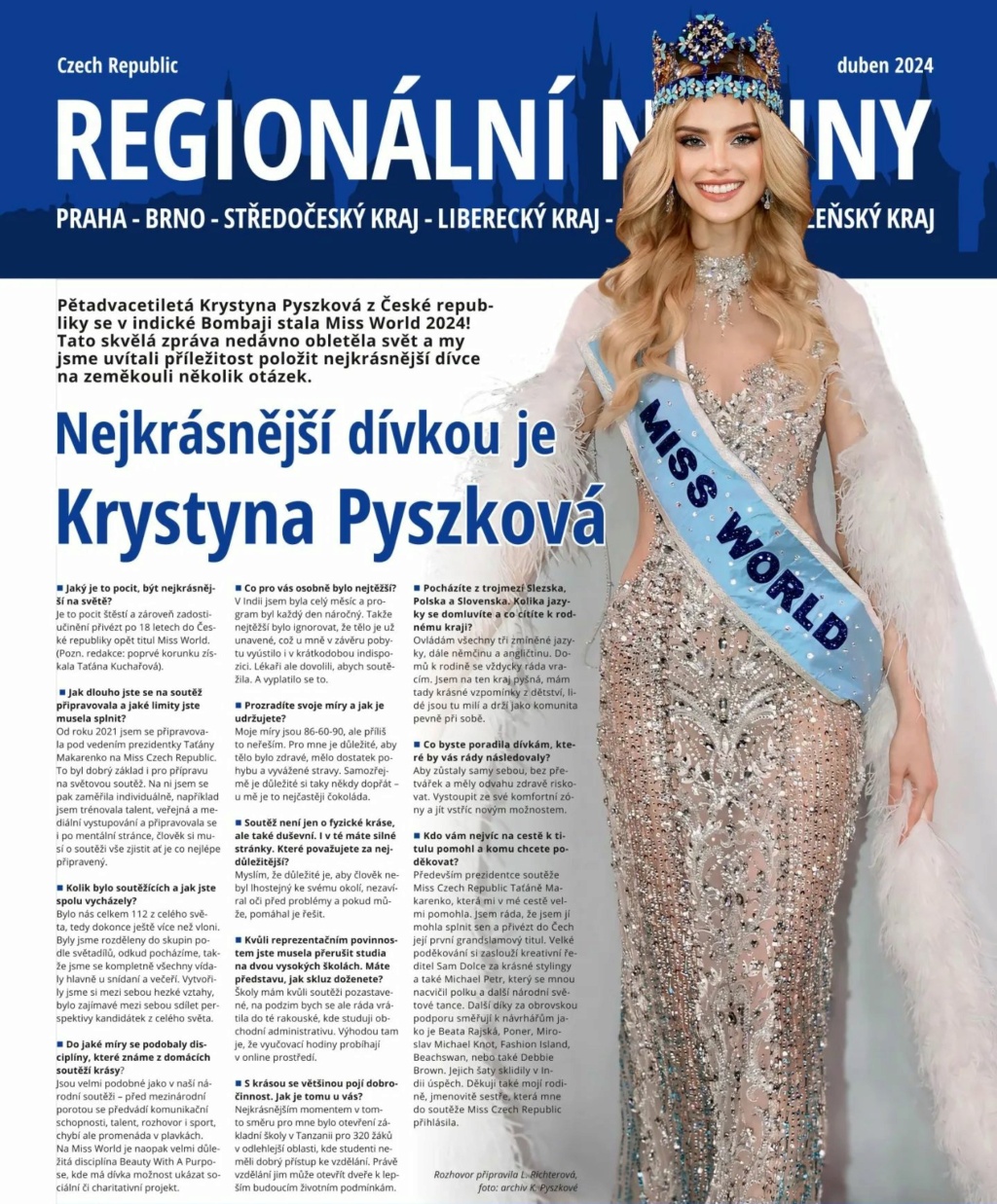 ♔ The Official Thread Of Miss World 2023/2024 ® Krystyna Pyszková of Czech Republic ♔ - Page 2 Ins12594