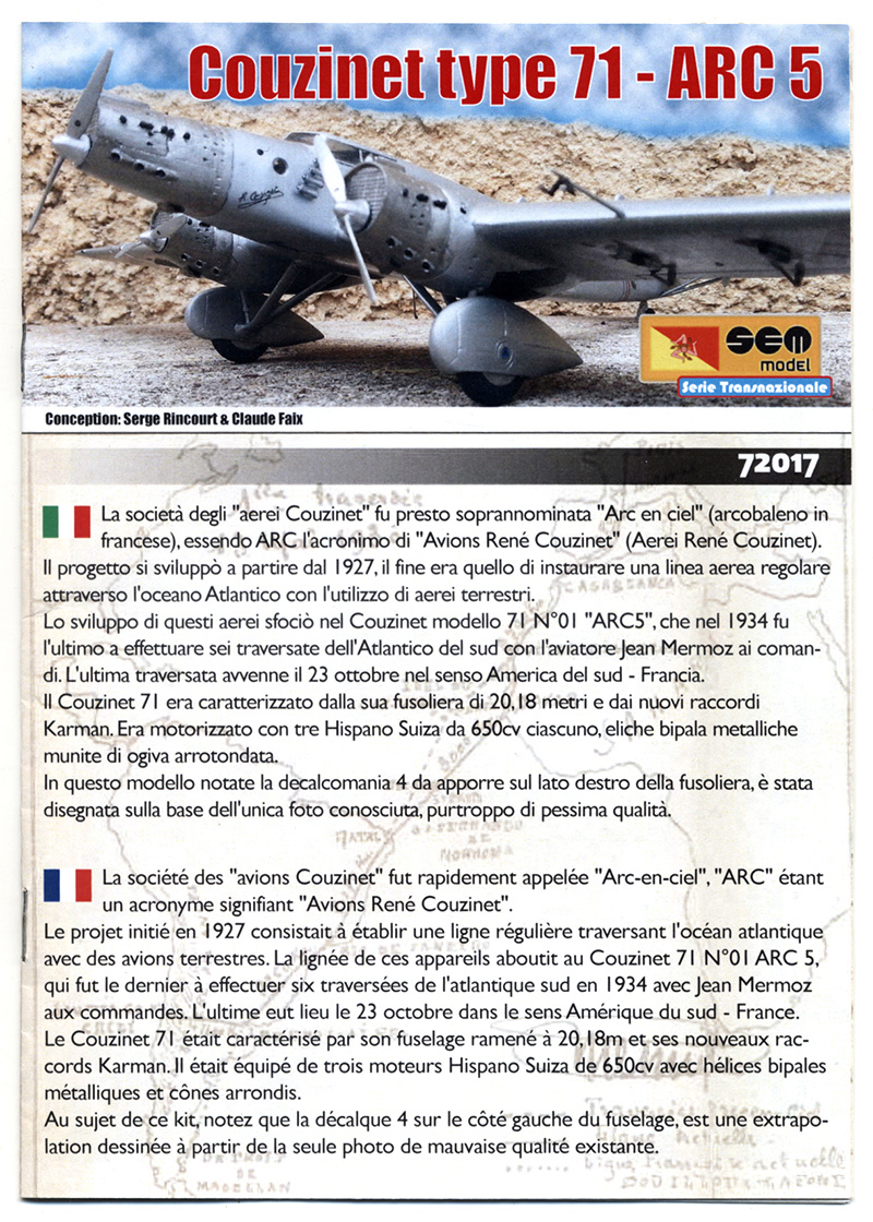 Couzinet type 71 ARC-5 "L'avion de Mermoz" (1:72, SEM model) Couzin18