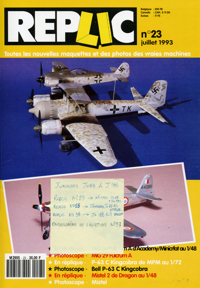 [1/72] Mistel 1,2 et 3 . DFS 230 Huma-Klemm 35 RSmodels-FW 56 Heller-Bf 109 E1 RPM (VINTAGE) Replic11