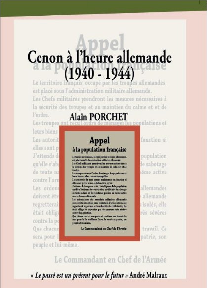 livre CENON a l'heure allemande de Alain PORCHET 2019-032
