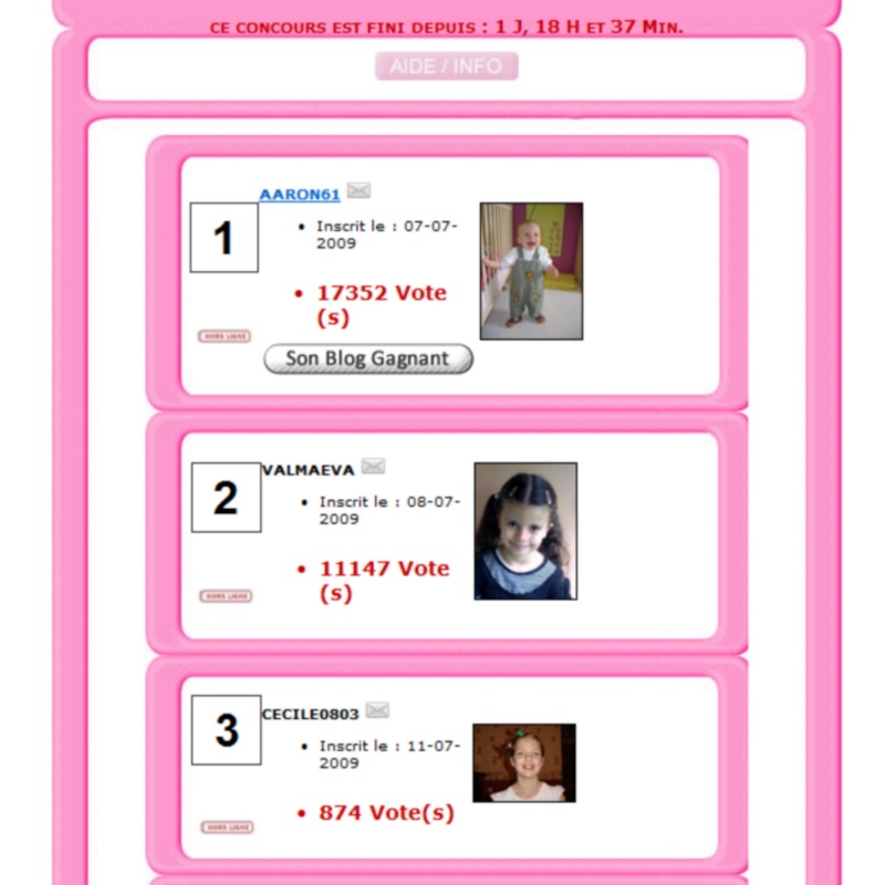 resultt du concours agenda hello kitty (dada) Result26