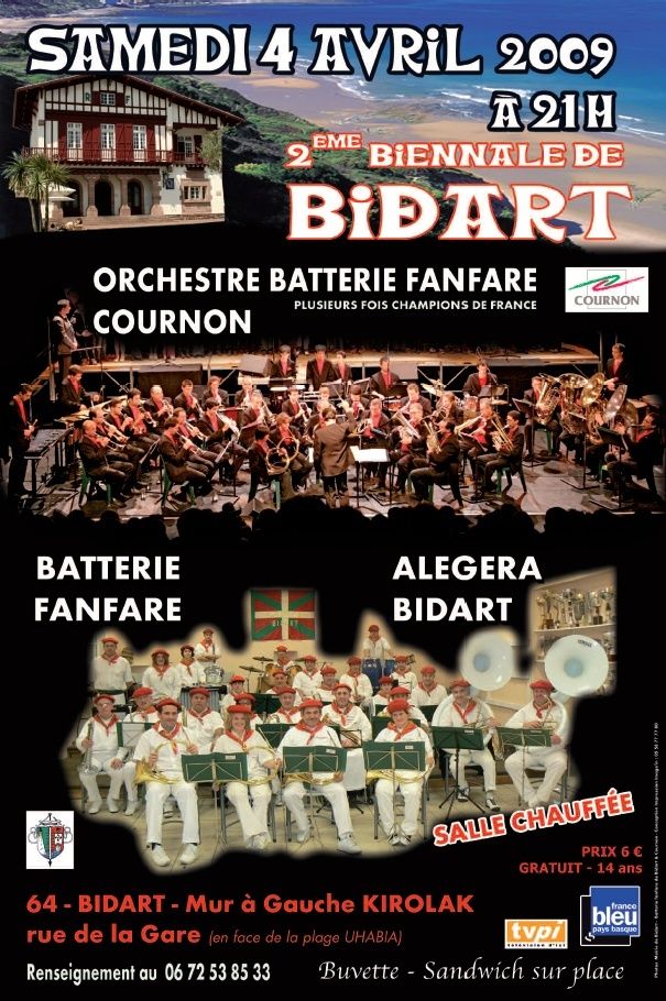 Concert de l'Obf de COURNON à BIDART Affich10