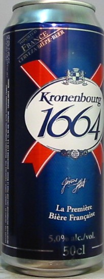 New french beercan ! KRONENBOURG 1664 1664a10
