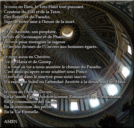 Crédo Aristotélicien et autres prières Credo410