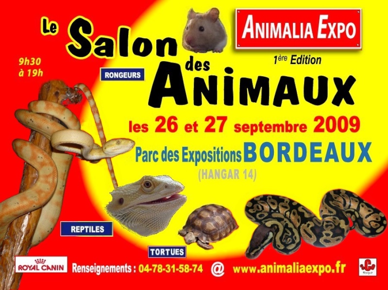 SALON de BORDEAUX 26 et 27 Sep 09, Reptiles, etc... Affich27