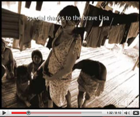 Lisa appears in Villa's "pocket film" shot in 2007 in Colombia Uum10