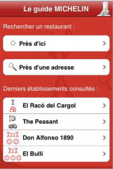 Le Guide Michelin sur AppStore pour iPhone et iPhone 3G Sans_t14