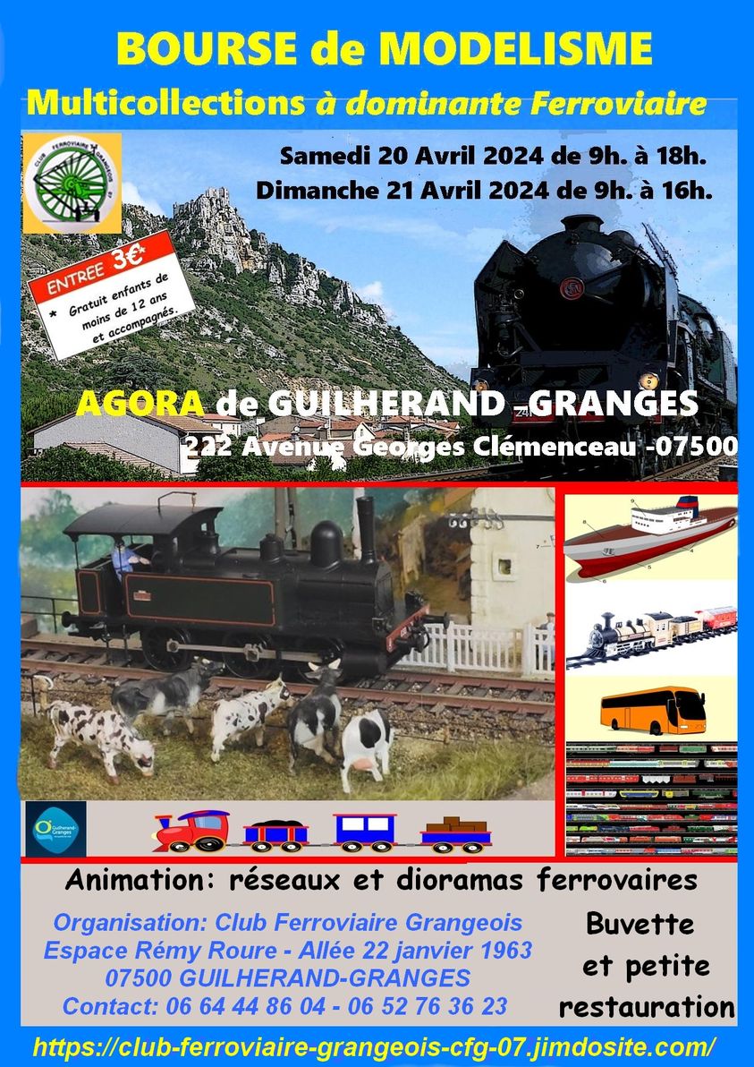 [07] (20-21 Avr24) Guilherand-Granges (Valence) : Bourse multicollections à dominante ferroviaire 41303610