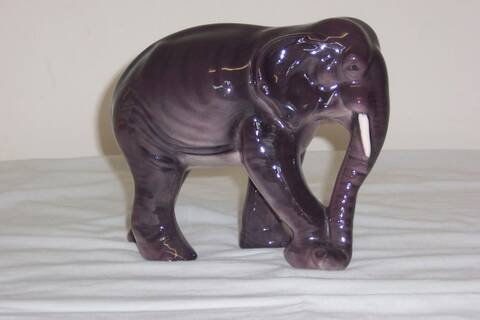 The Cow, The Lamb, The Lion, The Cheetah, The Elephant by Crown Lynn The Cow, The Lamb, The Lion, The Cheetah, The Elephant by Crown Lynn