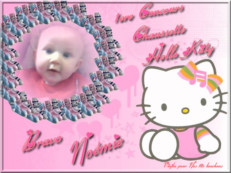 concours chaussette hello kitty 1554-h10