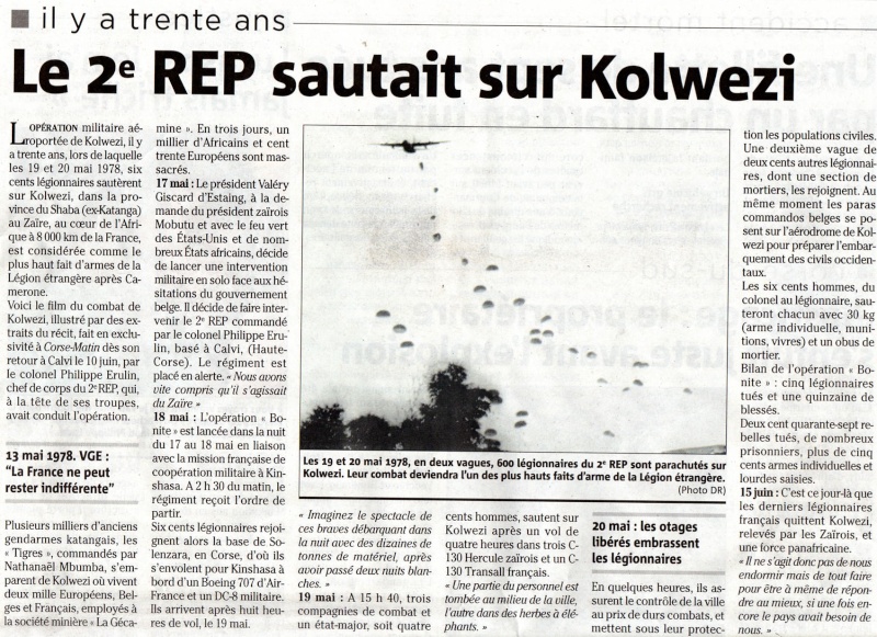 Opération Léopard - Kolwezi 17 mai-16 juin 1978 Kolwes12