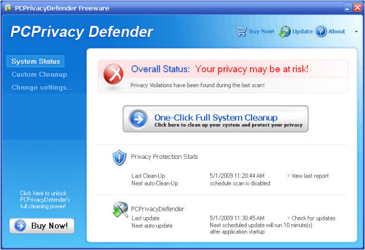 PCPrivacy Defender - Guida alla rimozione Pd10