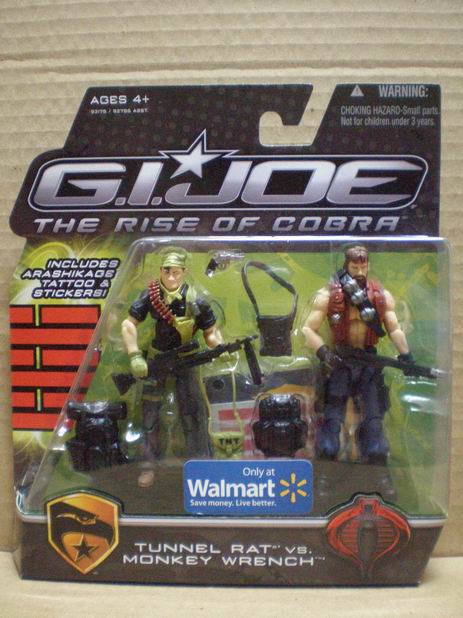 G.I. Joe Rise Of Cobra ROC WalMart Exclusive 2-Packs Tunnel10