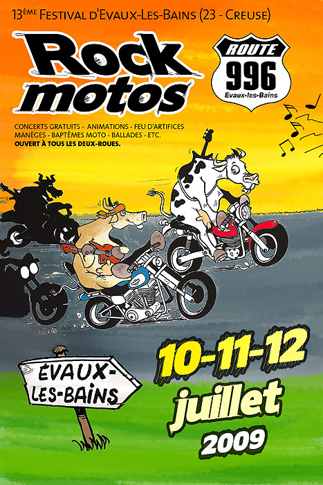 Route996 Evaux Les Bains (23) - 10/11/12 juillet 2009 Vaches10