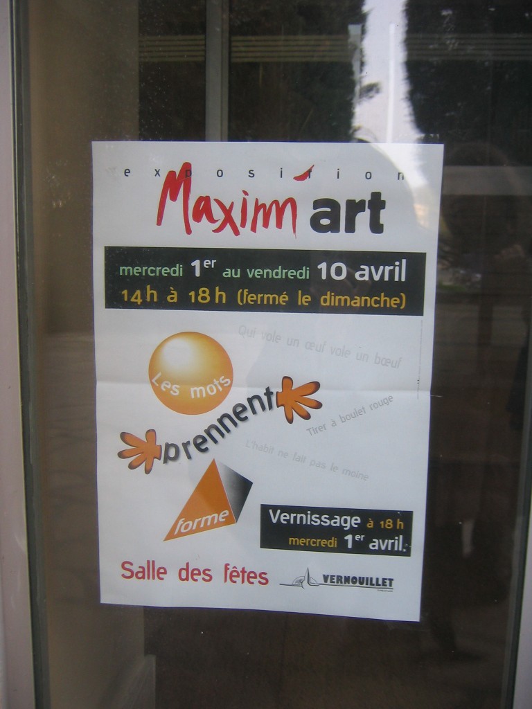 Maxim'Art l'Expo- Salle des fêtes de Vernouillet (1 Avril) 01040910
