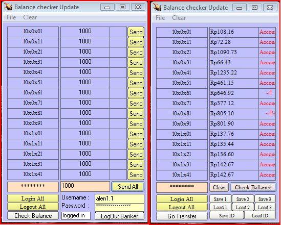 Balance checker + Transfer Balance instant updated Captur10