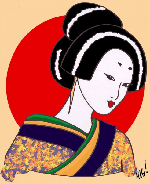 Lanini qu'elle dessine Geisha10