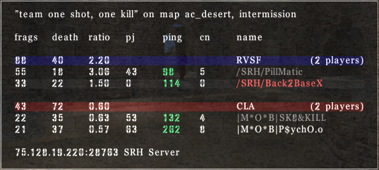 /SRH/ vs |M*O*B| 2v2 - 05/21/09 [Win] Desert11