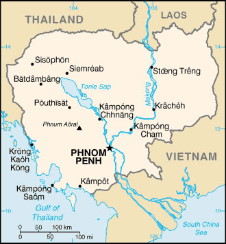 Carte du Cambodge Carte-10