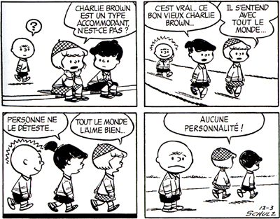 Phobie sociale ? : BD Charlie Brown Aucune10