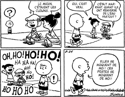 Phobie sociale ? : BD Charlie Brown Les_cl10