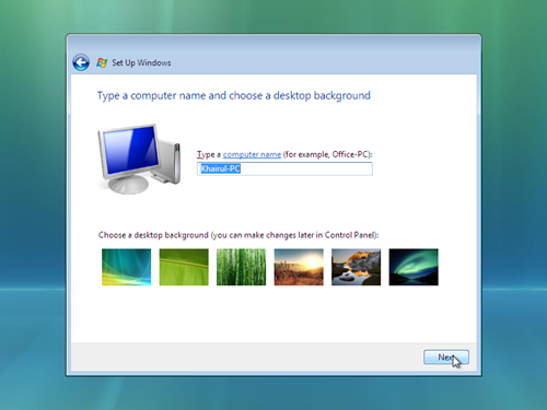 Cara-cara Nak Install Windows Vista Vista110