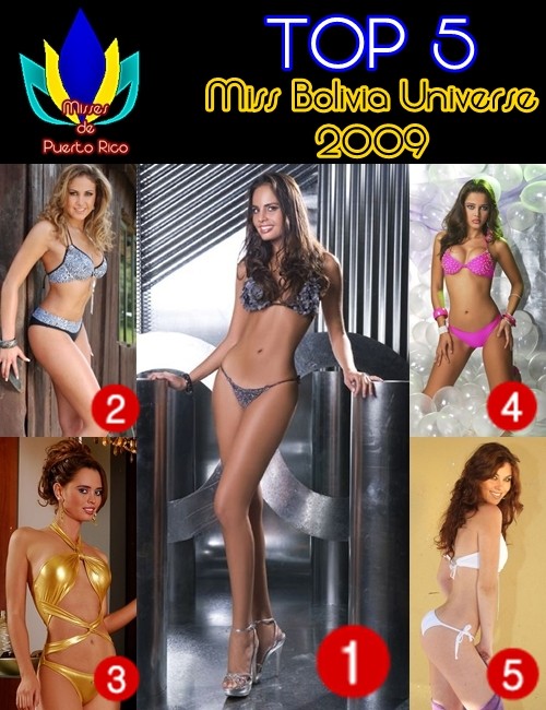 Miss Bolivia Universe 2009 Contestants-Claudia Acre won Banner14