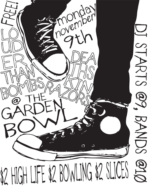 Nov. 9th Louder Than Bombs and Deathskin Razors @ The Garden Bowl Untitl10